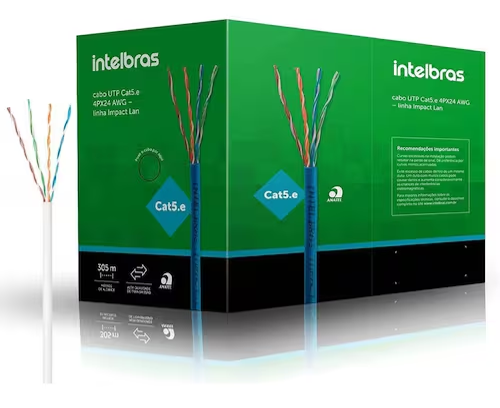 CABO U/UTP CAT.5E 305M BR CM IL5 CM BRANCO