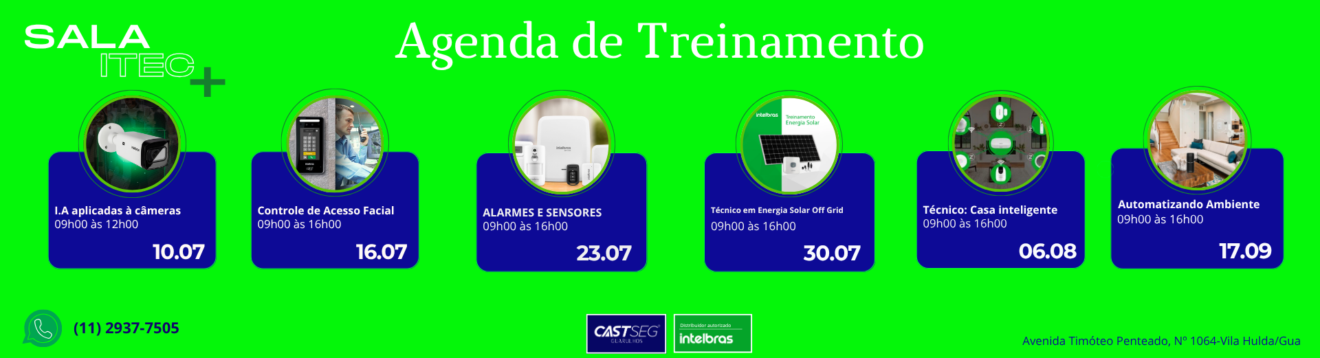 Agenda de treinamento