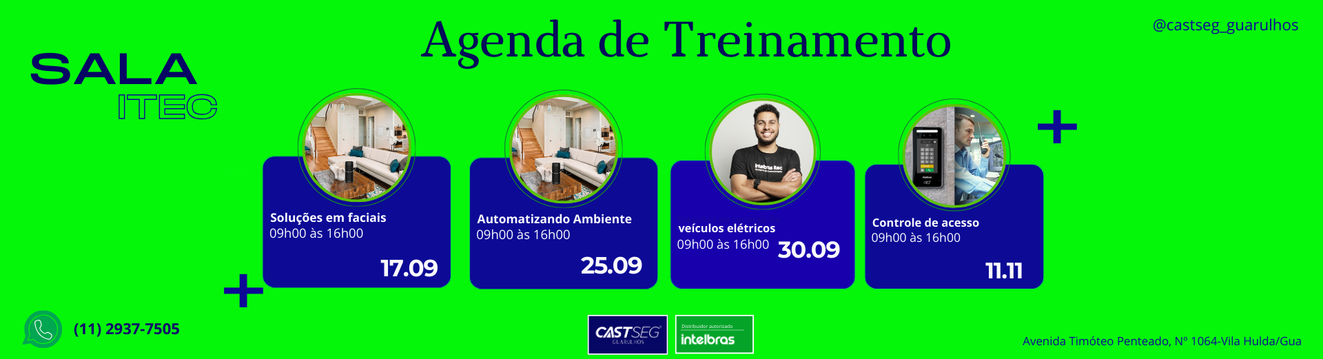 Lista de treinamentos  ATUALIZADA