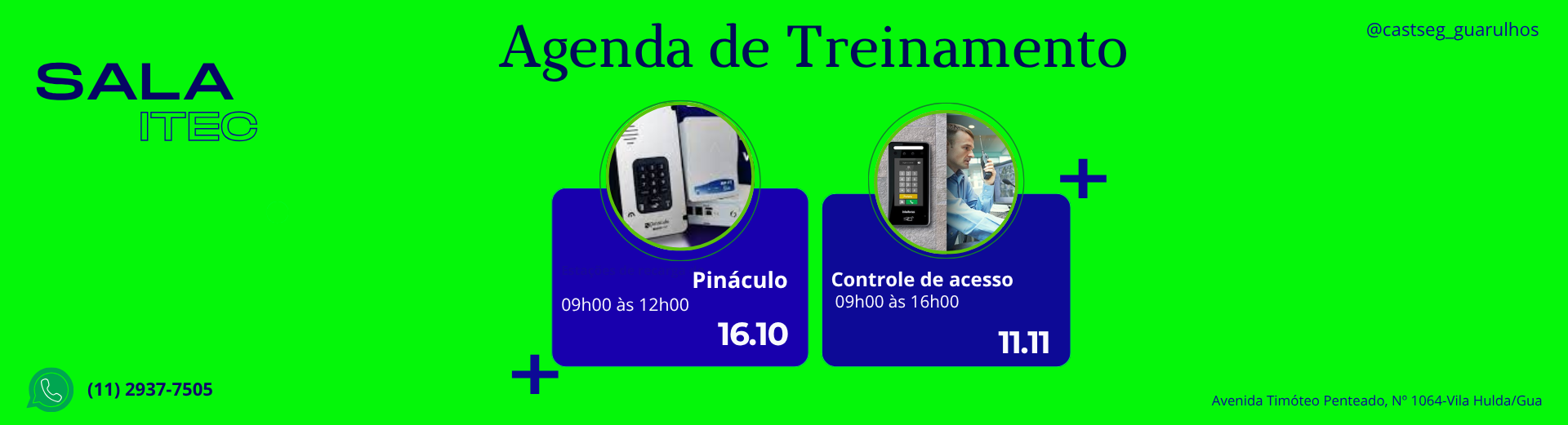 Lista de treinamentos  ATUALIZADA