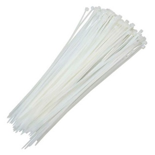 ABRACADEIRA DE NYLON 100X2,5X1,0 MM BRANCA 100 PCS