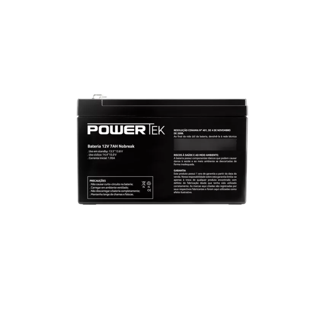 BATERIA POWERTEK 12V 7AH PARA NOBREAK