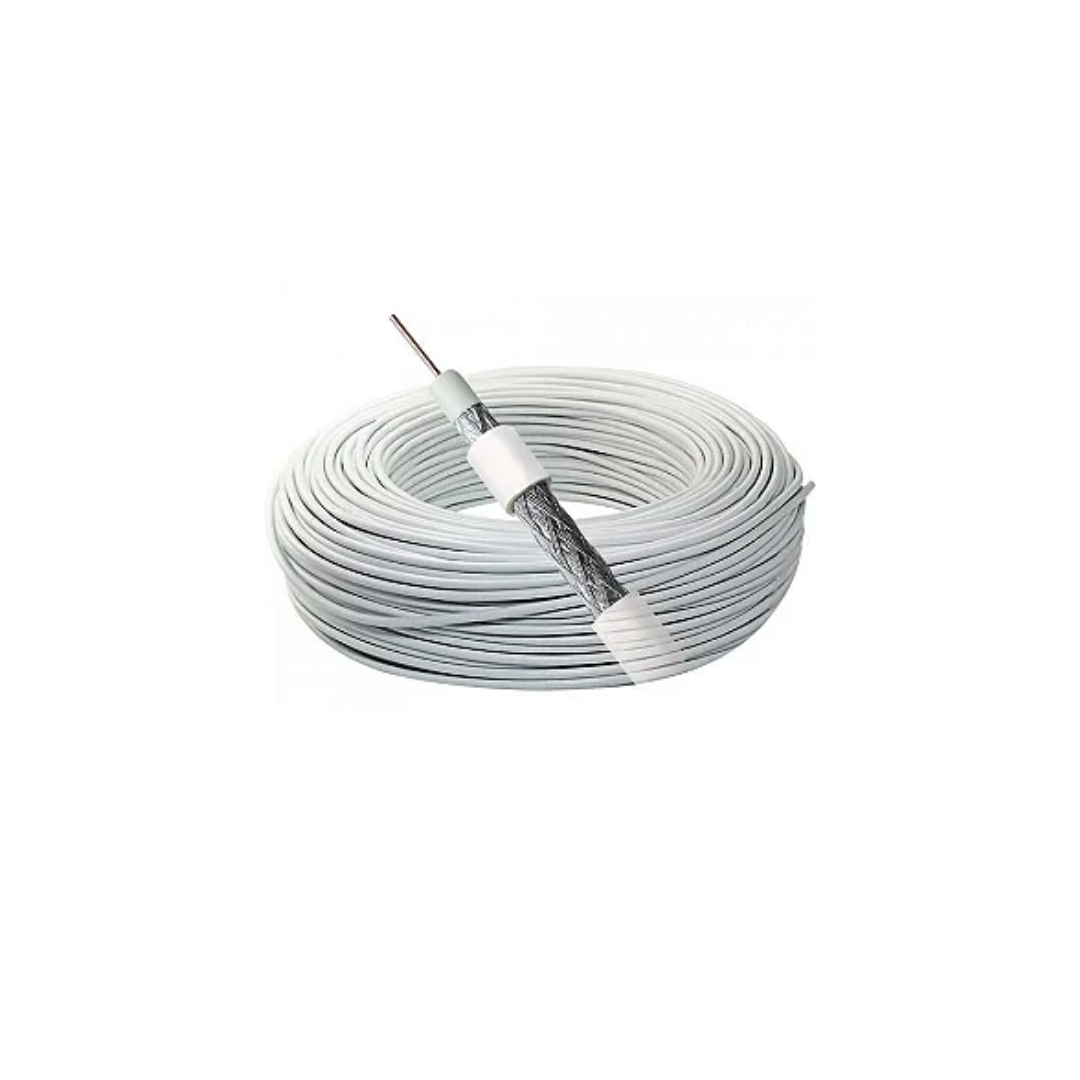 CABO COAXIAL RG59 95% 100MTS BRANCO