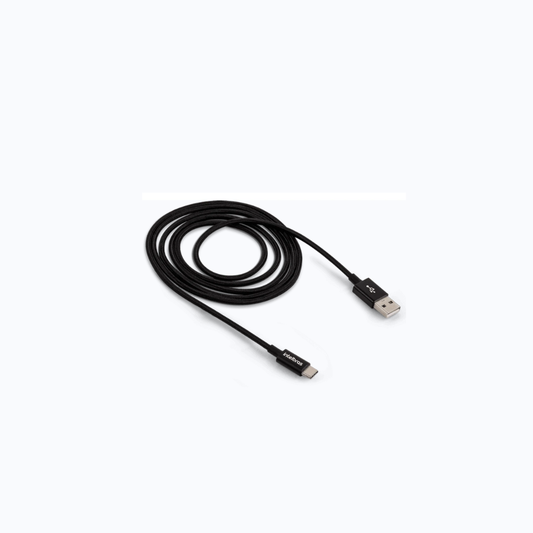 CABO USB - USB-C 1,5M NYLON PRETO EUAC 15NP