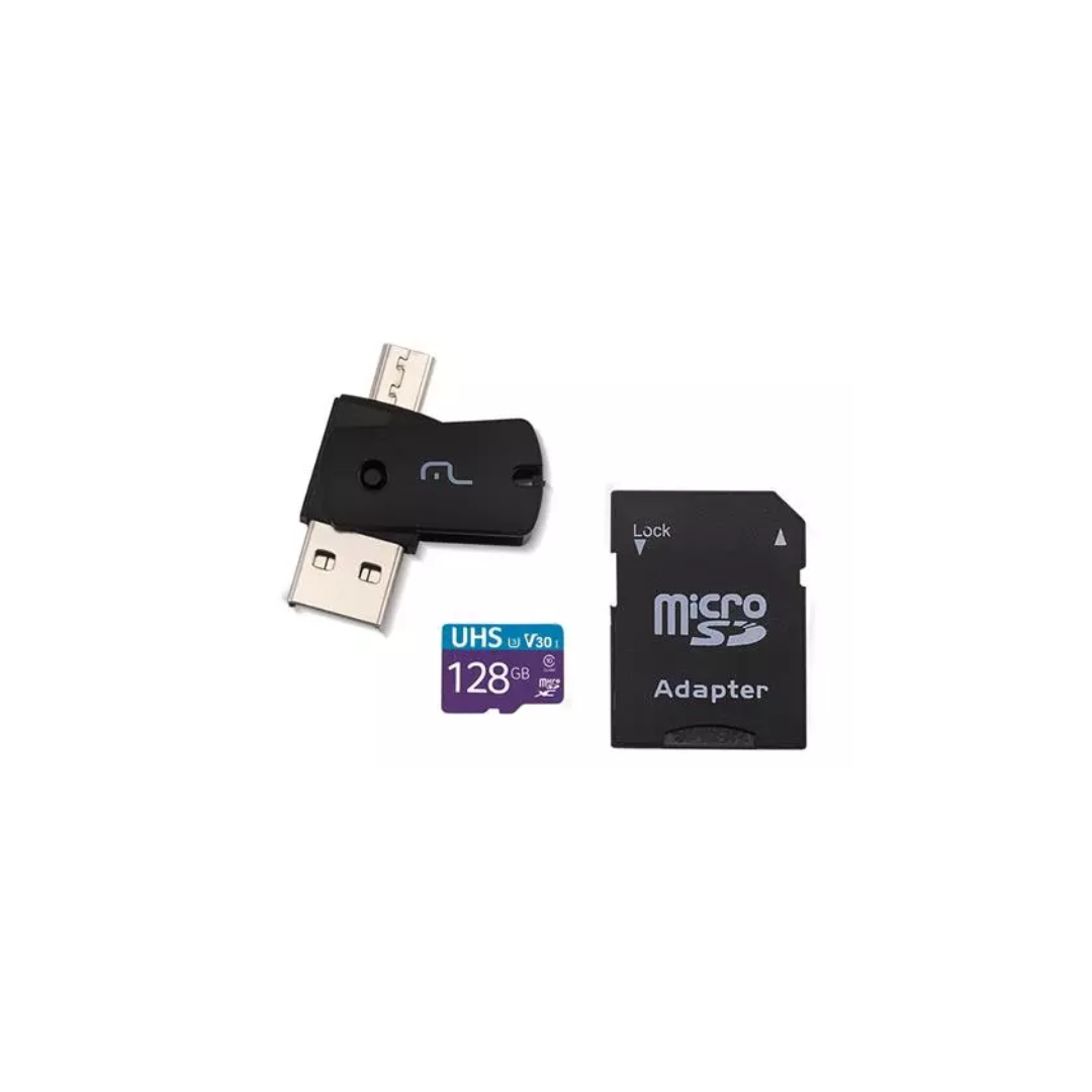 CARTAO MEMORIA + ADAPT USB DUAL DRIVE 128GB