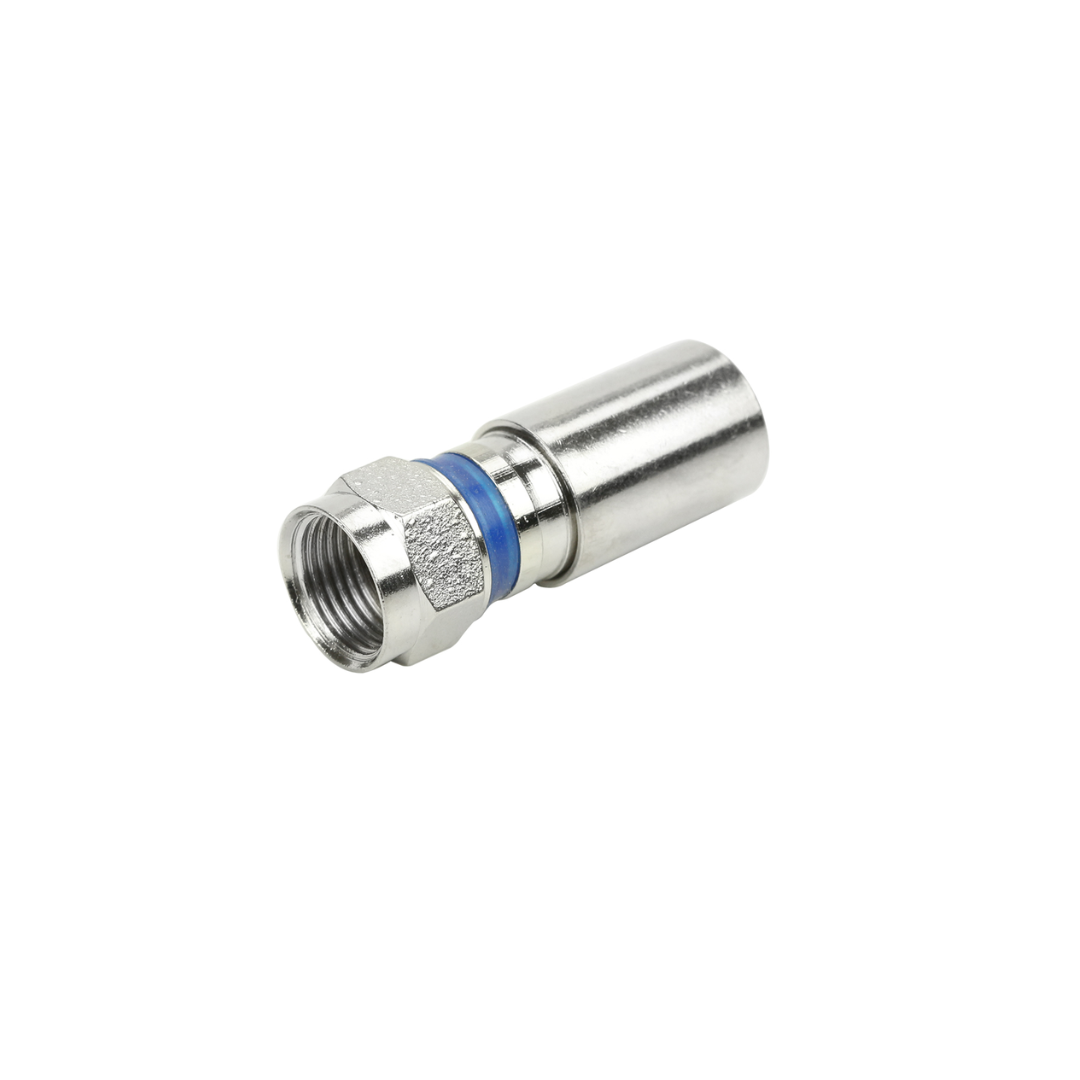 CONECTOR F COMPRESSAO RG-6  A PROVA DE AGUA