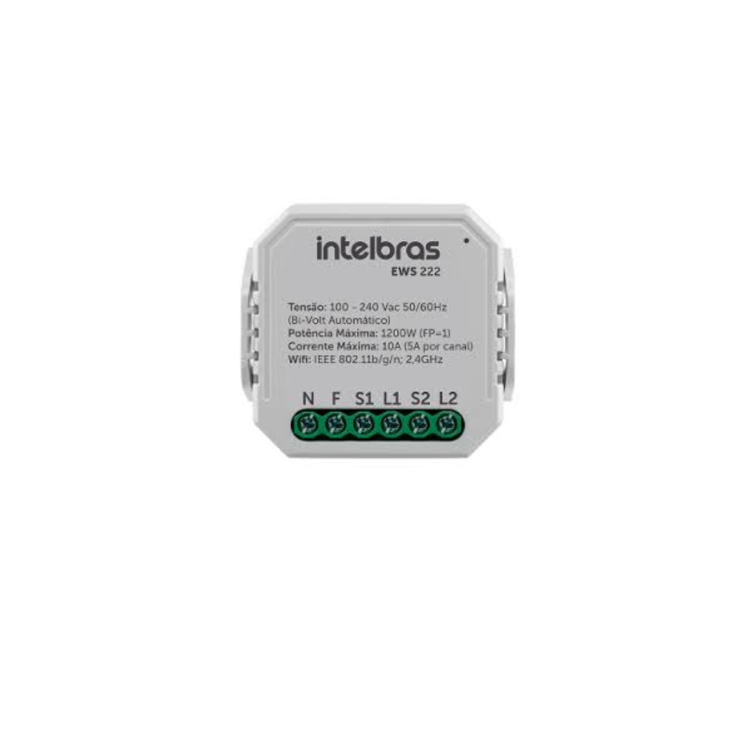 INTERRUPTOR CONTROLADOR CARGAS WIFI 2/2 EWS 222