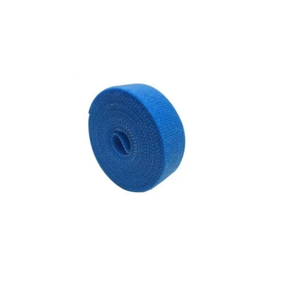 VELCRO 20MM AZUL ROLO DE 3M