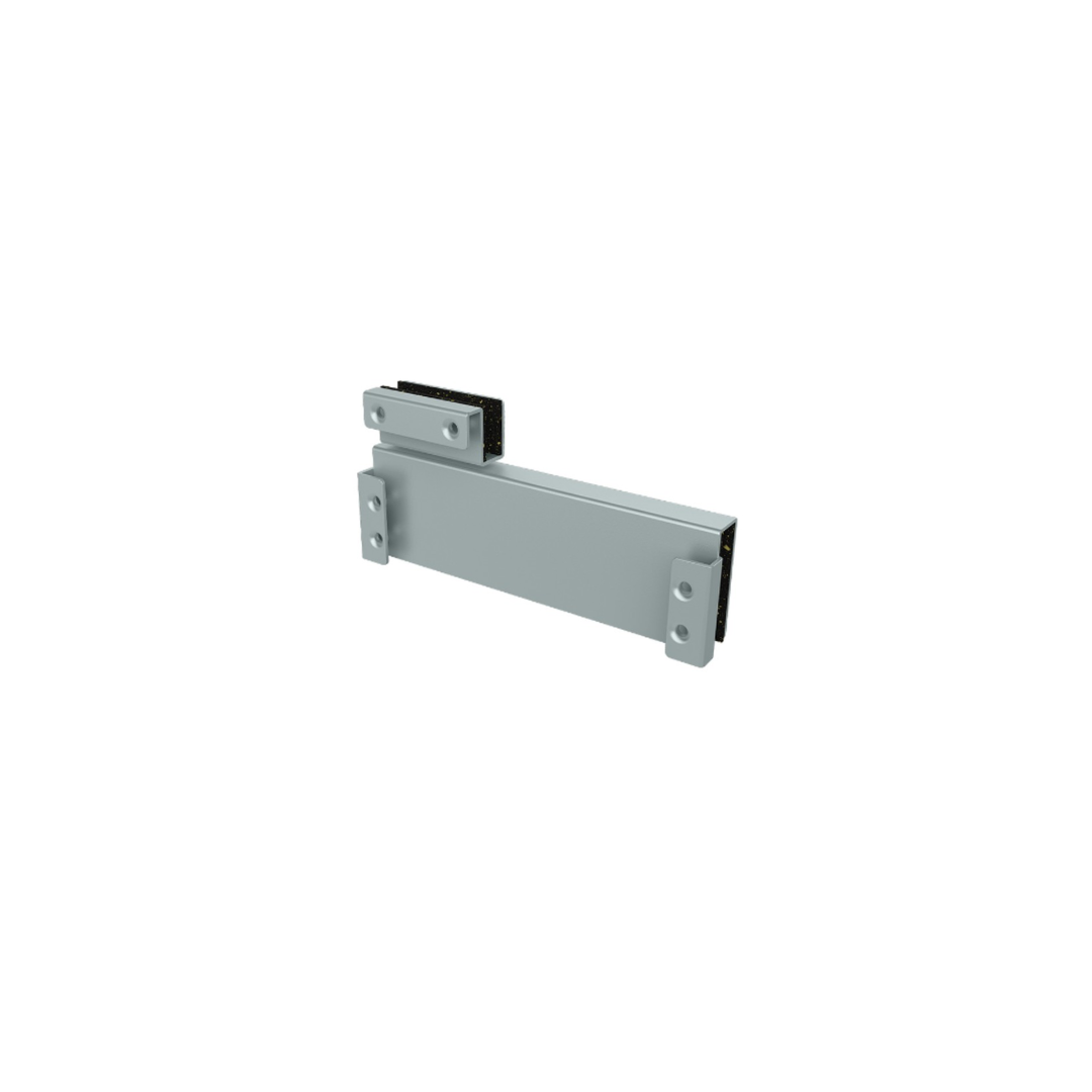 SUPORTE METALICO P/PORTA DE VIDRO MH 103 A PRATA