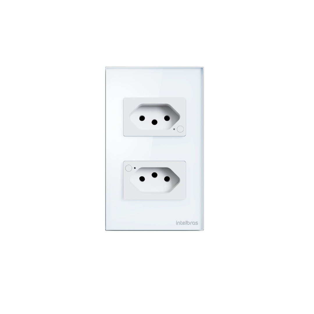 TOMADA DUPLA 10A SMART WI-FI ETS 1002 BRANCO