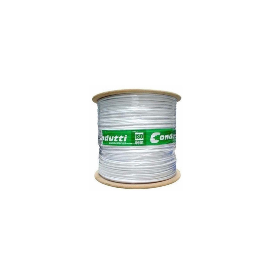 CABO COAXIAL RG6 95% BOBINA 300MTS BRANCO CABO COAXIAL RG6 95% BOBINA 300MTS BRANCO
