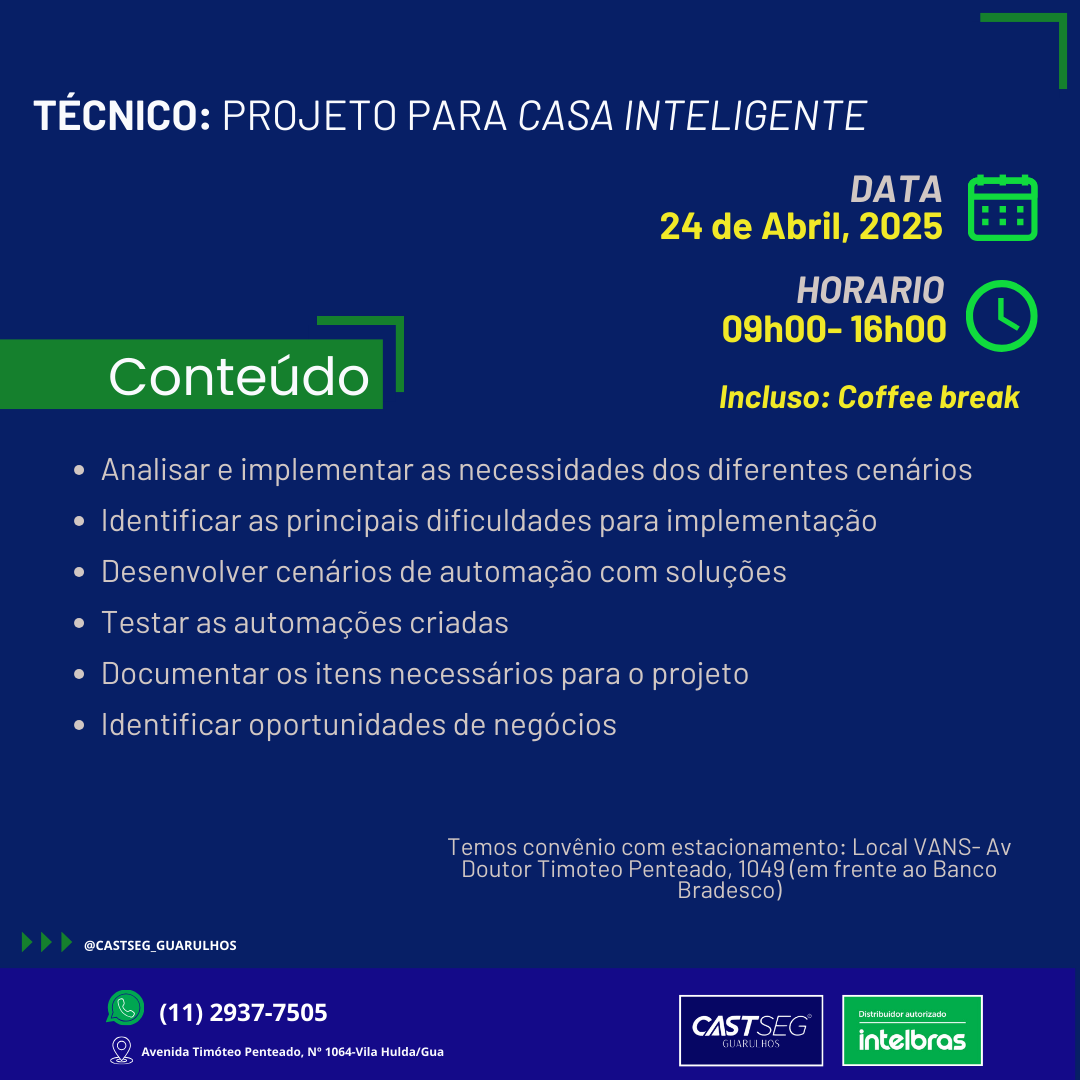 Técnico: projeto para casa inteligente